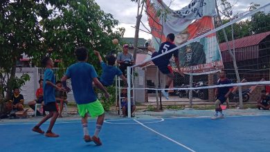 Pertandingan Cabor Takraw di KONI CUP 2024