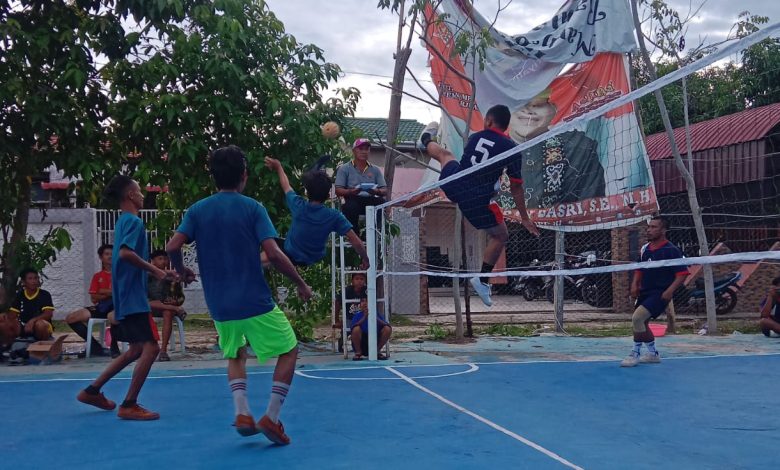 Pertandingan Cabor Takraw di KONI CUP 2024
